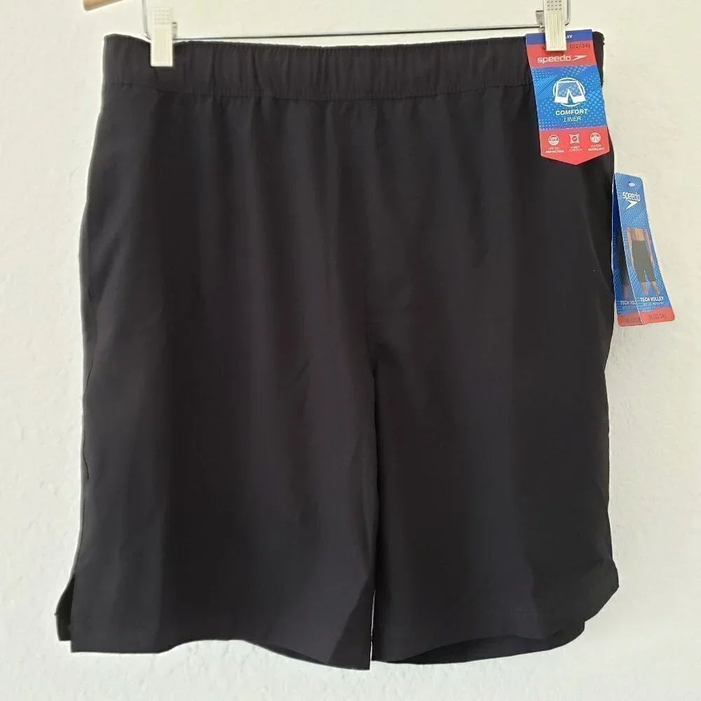 NWT - Speedo Board Short Tech Volley W/ Hydroliner - Size M